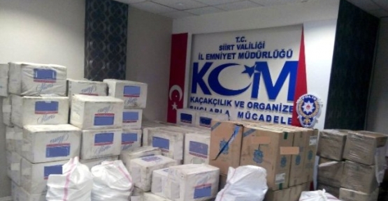 126.700 Paket Kaçak Sigara’  Ele Geçirildi