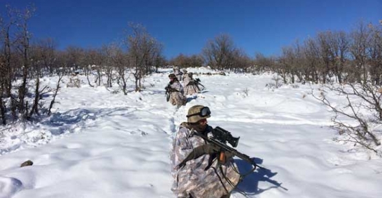 -18 Derecede Kar Altında “Terör“ Operasyonu