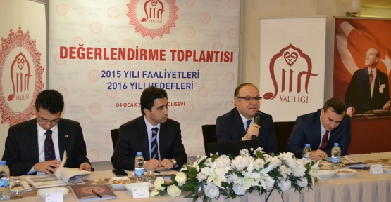 2015 YILINI DEĞERLENDİREN VALİ TUTULMAZ,  2016 YILI HEDEFLERİNİ DE AÇIKLADI