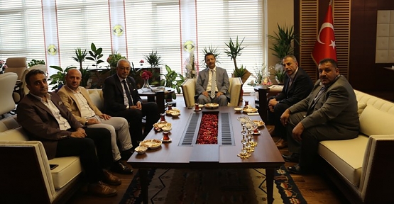 Ziraat Odası Başkanları Rektör Erman’I Ziyaret Etti