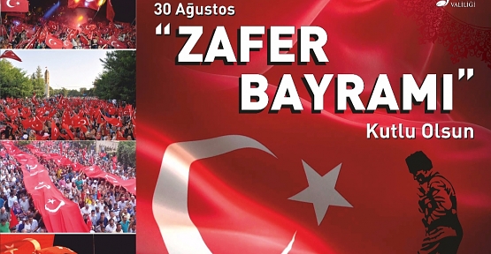 30 Ağustos Zafer Bayramı Kutlama Programı Açıklandı