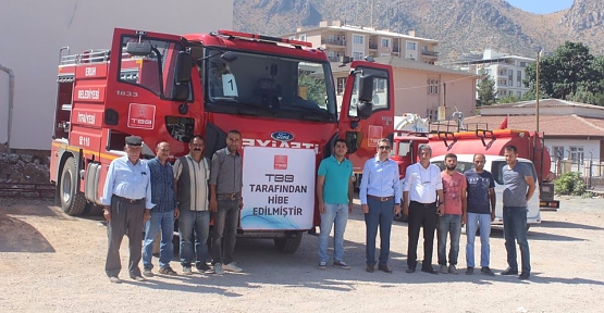 Türkiye Belediyeler Birliğinden, Eruh Belediyesine Hibe İtfaiye Aracı