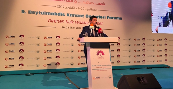 Aktay, 9. Beytülmakdis Kanaat Önderleri Forumuna Katıldı