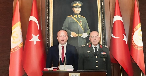 Vali Atik, 1. Ordu Komutanı Orgeneral Musa Avsever'i Ziyaret Etti