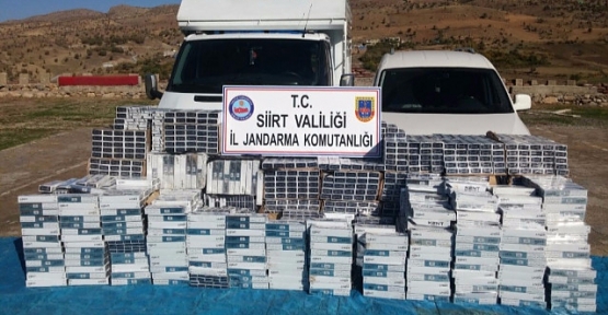 24 Bin 500 Paket Kaçak Sigara Ele Geçirildi