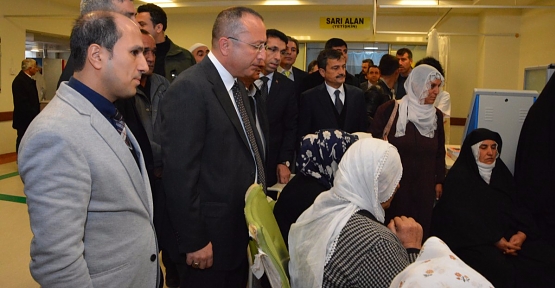 Vali Atik,Göçükte Kalan Yaralıları Hastanede Ziyaret Etti