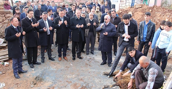 Şirvan İlçemizde Yeni Müftülük Binası ve Kuran Kursunun Temeli Atıldı