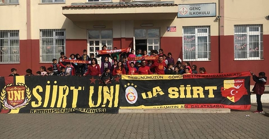 Siirt UltrAslan'dan, Bingöl Genç İlköğretim Okuluna Yardım