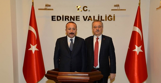 Vali Ali Fuat Atik, Edirne Valisi Günay Özdemir'i Ziyaret Etti