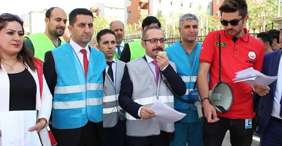 Siirt Devlet Hastanesinde Deprem Tatbikatı Yapıldı