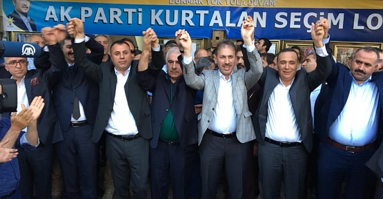 AK Parti Adayları Kurtalan’da Coşkuyla Karşılandı
