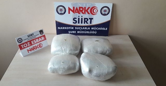 Metruk Binada 4 Kilo 250 Gram “Esrar Maddesi” Ele Geçirildi