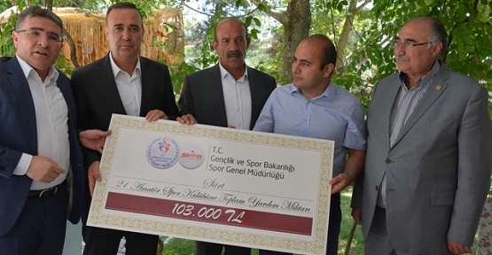 Amatör Spor Kulüplerine 103 Bin TL Yardım Yapıldı