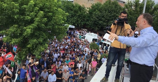 HDP Eş Genel Başkanı Temelli,Siirt ve Kurtalan'daydı