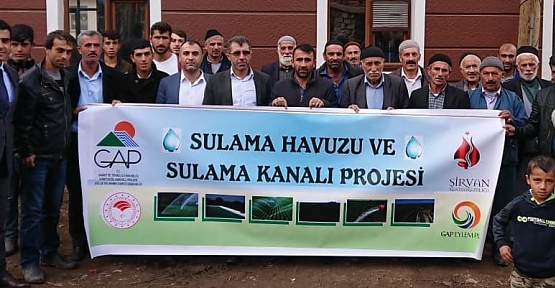 Şirvan’da Sulama Havuzu ve Sulama Kanalı Projesi Gerçekleştirildi