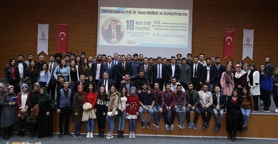 TÜBİTAK Başkanı Prof. Dr. Hasan Mandal, Siirt Üniversitesinde Akademisyenlerle ve Öğrencilerle Bir Araya Geldi