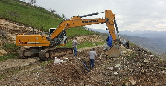 Heyelandan Dolayı Kayaboğaz Köyü İsale Hattında Güzergah Değişikliğine Gidildi