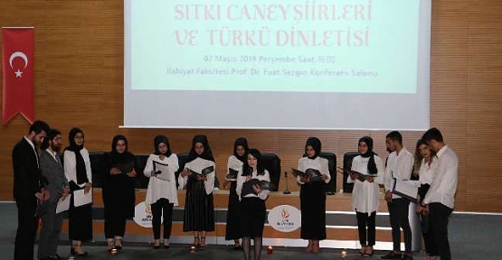 “Sıtkı Caney Şiirleri ve Türkü Dinletisi” Düzenlendi
