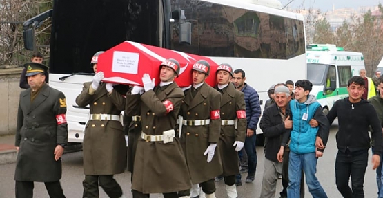 Hatay'da Vefat Eden Asker İçin Tören Düzenlendi