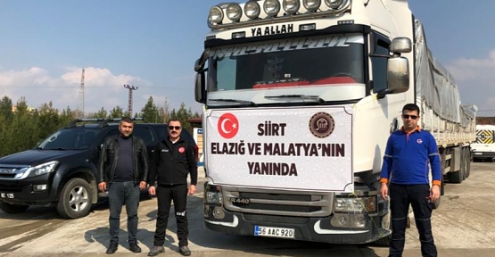 Elazığ ve Malatya'ya Yardım Tırı Uğurlandı