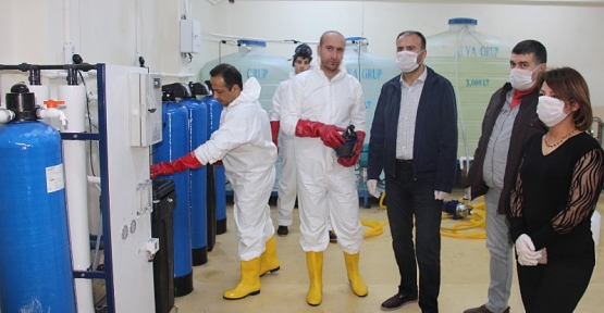 Zübeyde Hanım Teknik Anadolu Lisesinde Dezenfektan Üretimi Başladı