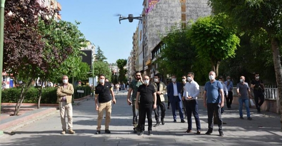 Siirt'te Drone İle Maske Denetimi