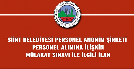 Siirt Belediyesi, Mülakata Hak Kazanacak Olan 620 Kişiyi  Kura İle Belirleyecek