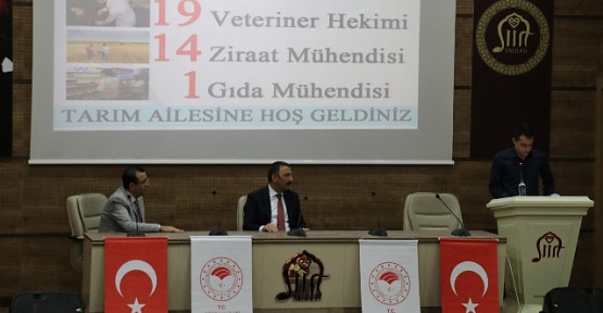 Vali Hacıbektaşoğlu, Göreve Başlayan Ziraat Mühendisi ve Veterinerle Bir Araya Geldi