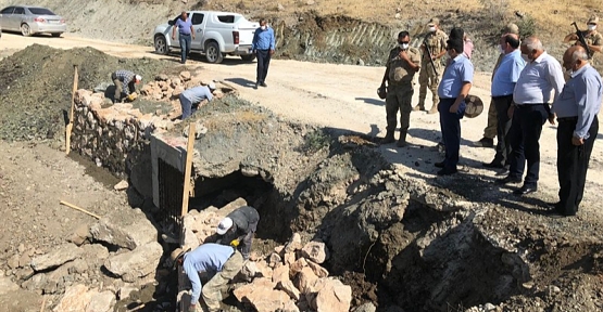 Kaymakam Tunç, Köylerde Yapımı Devam Eden Çalışmaları Yerinde Denetledi