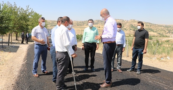 Kurtalan Kaymakamı Aydın, Köylerde Yapımı Devam Eden Çalışmaları Yerinde İnceledi