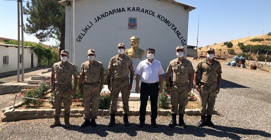 Baykan Kaymakamı Tunç, Çelikli Jandarma Karakol Komutanlığını Ziyaret Etti