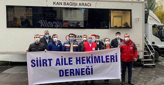 Siirt Aile Hekimleri Derneği’nden Kızılay’a Kan Bağışına Davet