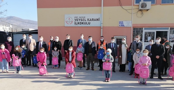 Ordu Altınordu Belediyesinden Baykan İlçemizdeki Öğrencilere Çanta ve Kırtasiye Seti