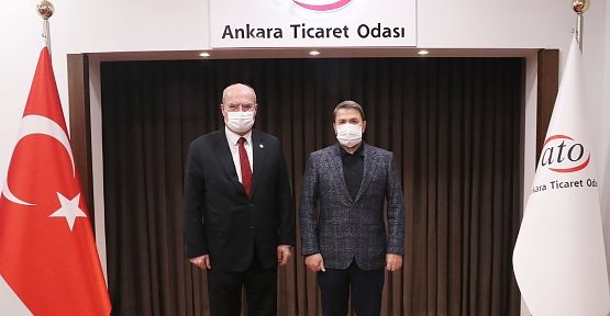 SİİRT TSO BAŞKANI GÜVEN KUZU, ATO BAŞKANI GÜRSEL BARAN'I ZİYARET ETTİ