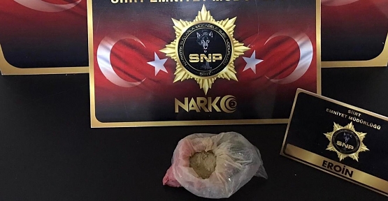 Siirt'te 100 Gram Eroinle Yakalanan Şahıs Tutuklandı