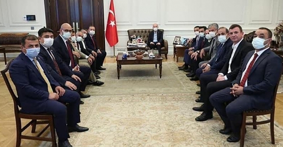 Siirt Heyeti İçişleri Bakanı Süleyman Soylu’yu Ziyaret Etti