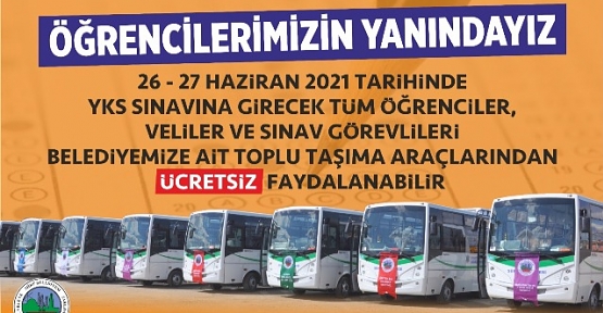 Siirt Belediyesi, YKS'ye Girecek Öğrencilere Ücretsiz Ulaşım İmkanı Sağlayacak