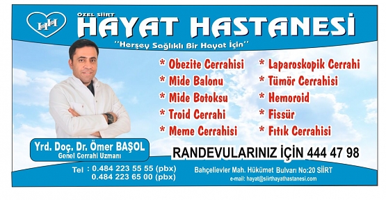 Genel Cerrahi Uzmanı Yrd. Doç. Dr. Ömer Başol, İlimizde Yapılmayan Ameliyatları Yapmaya Devam Ediyor