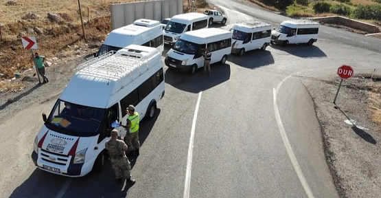 Şirvan’da Okul Servisleri Dron İle Denetlendi