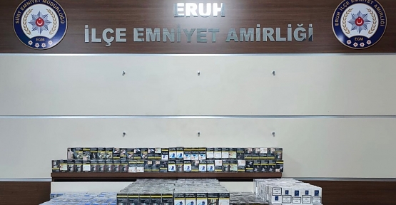 Siirt’in Eruh İlçesinde 2.700 Paket Gümrük Kaçağı Sigara Ele Geçirildi