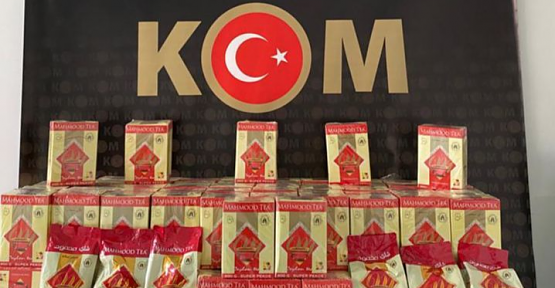 Siirt'te Bir Kargoda 114 Kg 300 Gram Kaçak Çay Ele Geçirildi