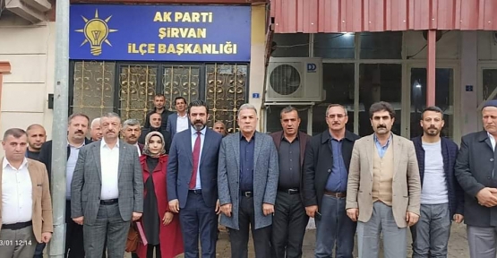 AK Parti İl Başkanı Olgaç, Şirvan İlçesini Ziyaret Etti