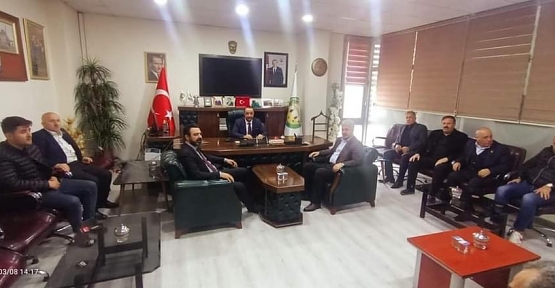 AK Parti İl Başkanı Olgaç, Veysel Karani Belediye Başkanı Akgün’ü Ziyaret Etti