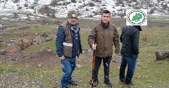 Siirt'te Kaçak Avcılık Yapan Şahıs Hakkında Tutanak Tutuldu