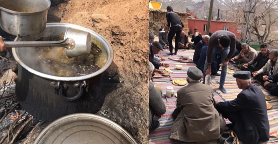 Eruh’un Cintepe Köyünde Asırlık Gelenek Yaşatıldı, Ramazan Öncesi Hedik Dağıtıldı