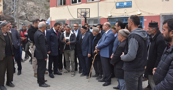 Vali Hacıbektaşoğlu Şirvan’ın Köylerinde İncelemeler Yaptı