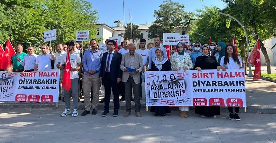 Siirt STK Temsilcilerinden Diyarbakır Annelerine Destek