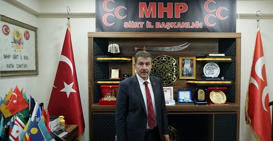 MHP Siirt İl Başkanı Fatih Cantürk'ten Ramazan Bayramı Mesajı
