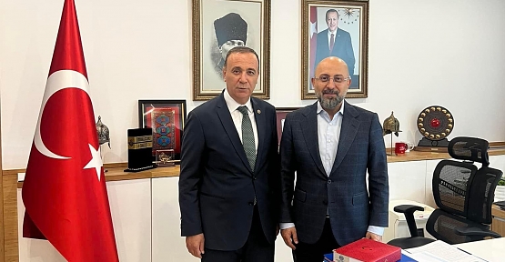 Osman Ören, DHMİ Genel Müdürü Hüseyin Keskin’i Ziyaret Etti