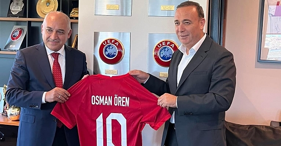 Osman Ören’den TFF Başkanı  Büyükekşi’ye Hayırlı Olsun Ziyareti